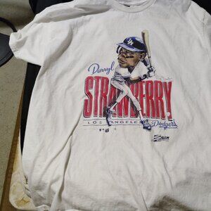 Darryl Strawberry cartoon character on Dodgers
